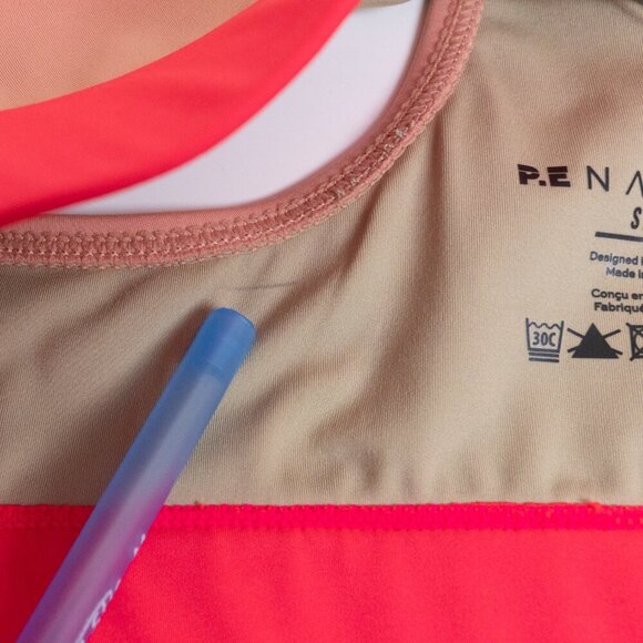 P.E Nation Sports Bra Fitness Active Colourful Box Out  Peach Bloom Small - Picture 12 of 14